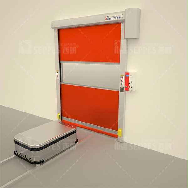 與AGV小車聯動的快速門