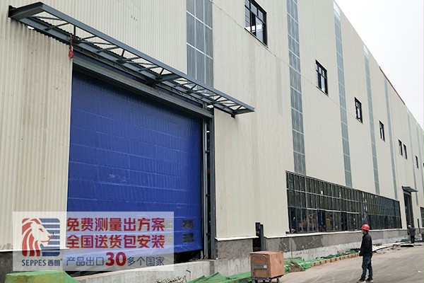 抗風堆積快速門在河南某大型鋼鐵公司